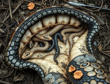 Unbelievable Discovery: Exploding Anaconda with Unborn Snakes Shocks Scientists