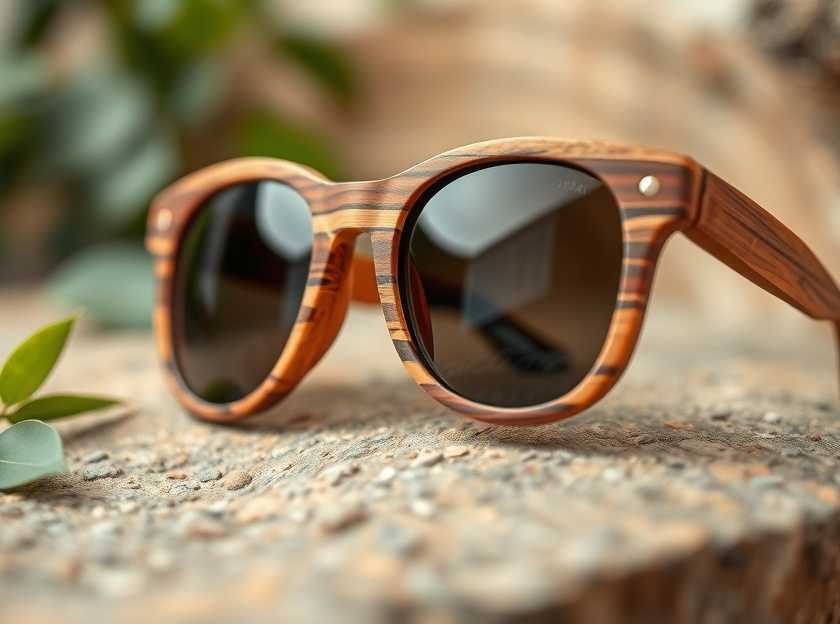 Chic sunglasses with statement details on display