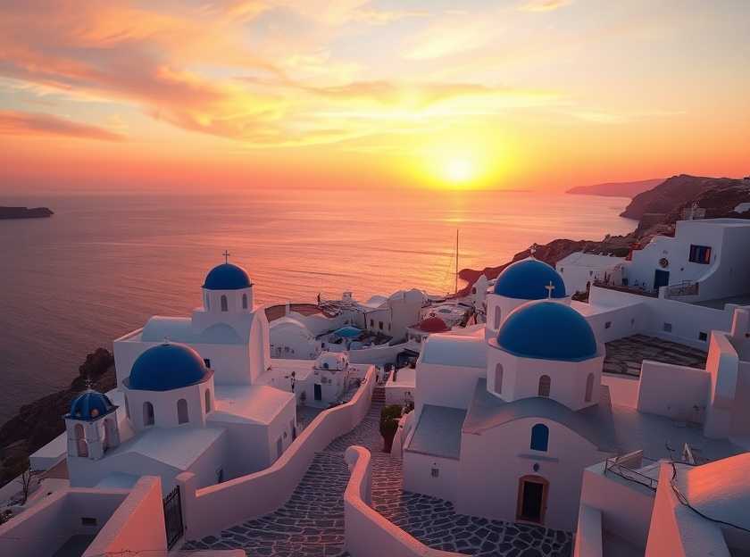 Tourists enjoying Santorini's beauty despite concerns