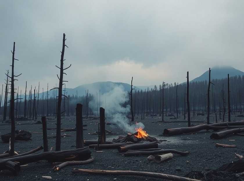 Firefighters Battling Flames