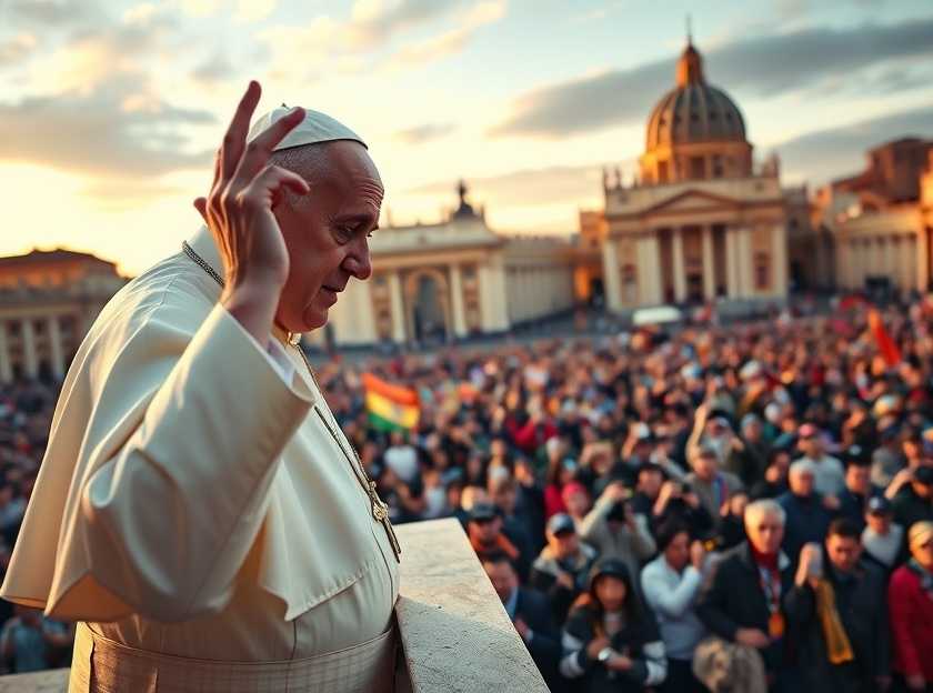 Pope Francis Addressing the Public