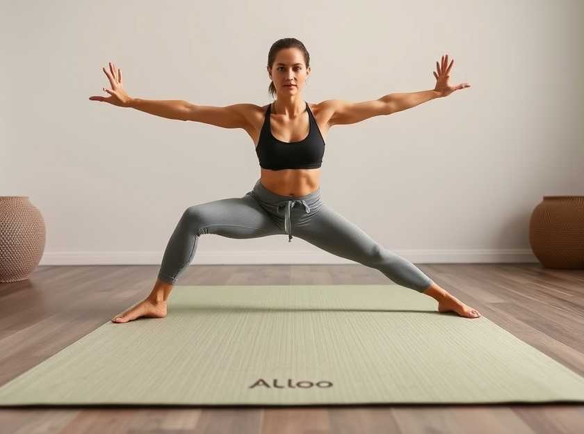 Alo Yoga Warrior Mat in Use