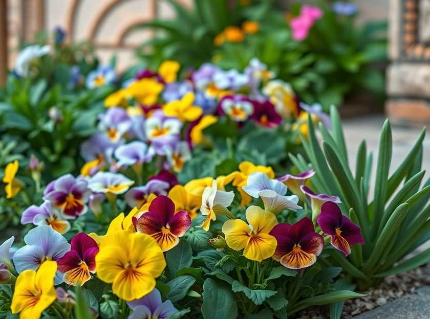 A flourishing spring garden with vibrant flowers