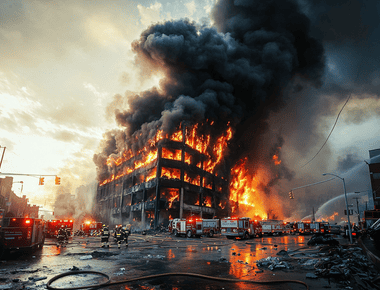 Massive Fire Engulfs South Korean Commercial Building Shocking Residents