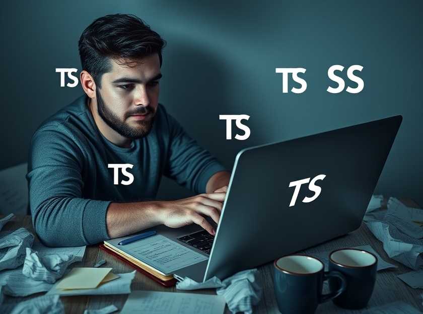 A visually striking image representing TypeScript's new speed boost