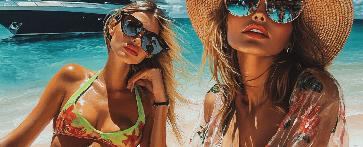 Stassie Karanikolaou and Justine Skye Turn Heads with Lavish St Barts Getaway