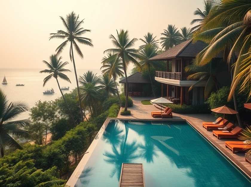 A breathtaking view of a luxurious villa in Thailand