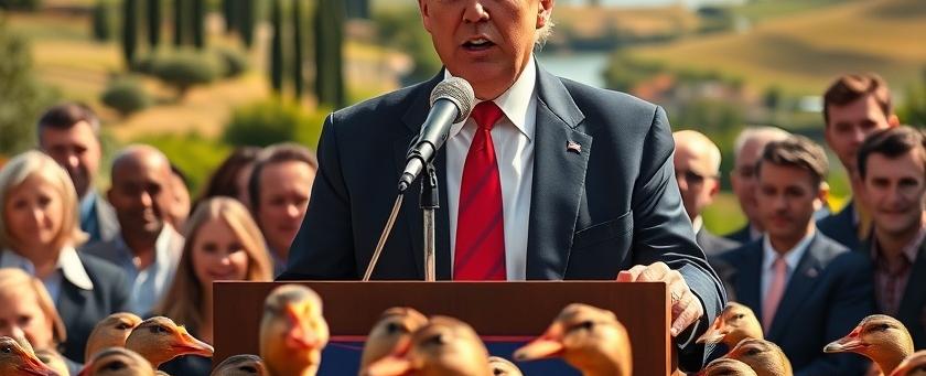 Donald Trump Jr. Responds to Italian Duck Controversy with a Bold Statement
