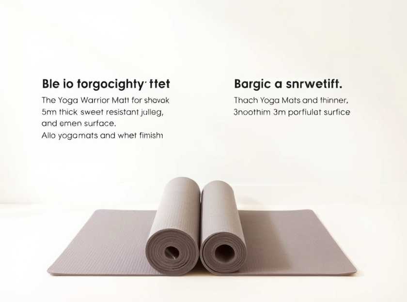 Yoga Mat in Different Poses