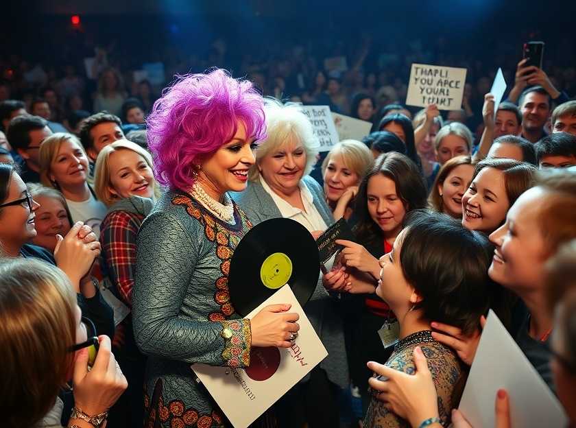 Cyndi Lauper fan interactions