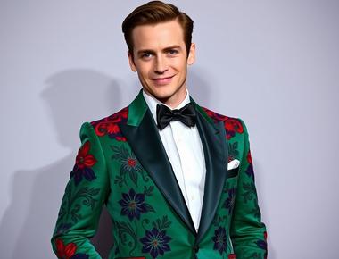 Eddie Redmayne's Dazzling Valentino Suit Steals the Show at the Golden Globes