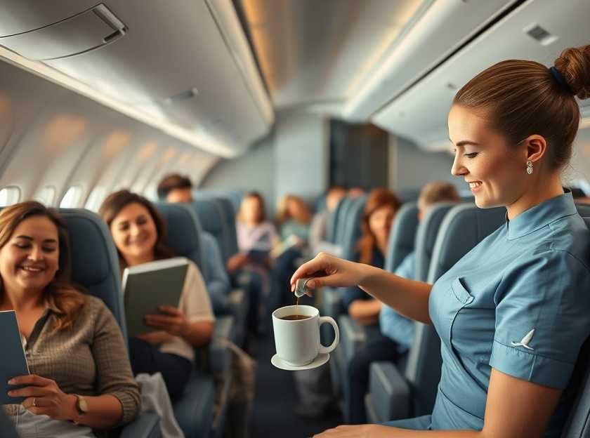 Passengers Enjoying Their Flight