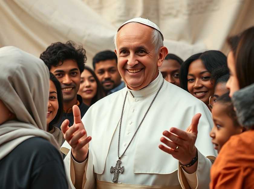 Pope Francis Engaging with Followers