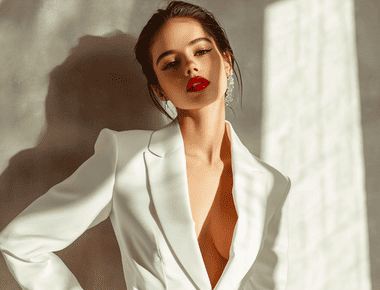 Selena Gomez Stuns in a Bold Red Carpet Suit That Redefines Bridal Style